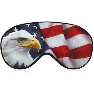 Eagle Amerikaanse vlag vrijheid ooglapje blinddoek, slaapmasker voor mannen, vrouwen, tieners, kinderen, nachtrust, oogschaduw, bedekking, comfort voor reizen, yoga, dutje