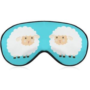 Kinderachtig dier schattig schaap roze ooglapje blinddoek, slaap oogmasker voor mannen vrouwen tieners kinderen, nacht slaap oogschaduw cover comfort voor reizen yoga dutje
