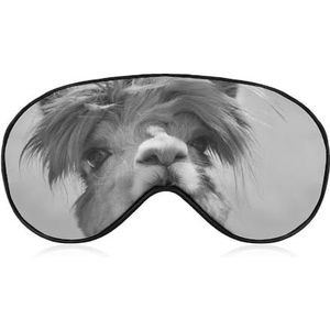 Schattige dieren grappige wilde alpaca ooglapje blinddoek, slaap oogmasker voor mannen vrouwen tieners kinderen, nacht slaap oogschaduw cover comfort voor reizen yoga dutje