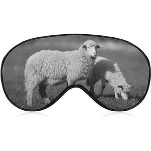 Schapen weide agrarische dieren ooglapje blinddoek, slaap oogmasker voor mannen vrouwen tieners kinderen, nacht slaap oogschaduw cover comfort voor reizen yoga dutje