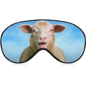Grappige schapen ooglapje, blinddoek, slaapmasker voor mannen, vrouwen, tieners, kinderen, nachtrust, oogschaduw, bedekking, comfort voor reizen, yoga, dutje