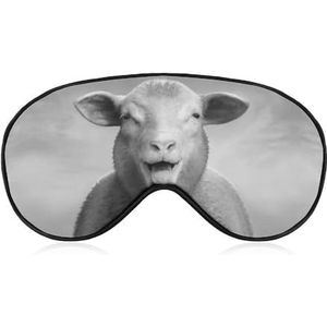 Grappige schapen schattige dieren ooglapje blinddoek, slaap oogmasker voor mannen vrouwen tieners kinderen, nacht slaap oogschaduw cover comfort voor reizen yoga dutje