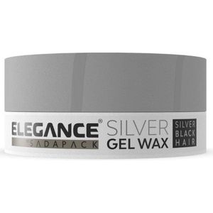 Elegance haarwax + tijdelijke zilververf | Firm Hold Hair Styling Wax Plus Silver kleur