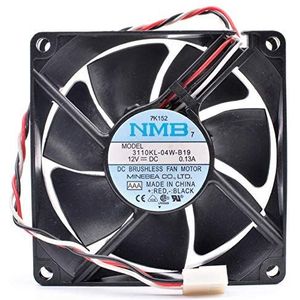 3110KL-04W-B19 8025 8cm 0.13A double ball ultra-quiet computer chassis cooling fan