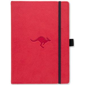 Dingbats* Wildlife A5 Notitieboek - Red Kangaroo Stippen - Bullet Journal met 100 gsm Inktvrij Papier - Schetsboek met Harde Kaft, Binnenvak, Elastische Sluiting en Bladwijzer