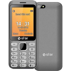 Estar Feature Phone X28 Sidabrinis Dual SIM (2.80"", 32000 MB, 0.30 Mpx, 2G), Sleutel mobiele telefoon, Zilver