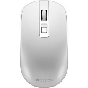 Canyon MW -18 Pearl White - Draadloze Oplaadmuis - Kantoorgebruik - Oplaadbaar