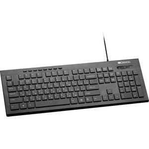 Canyon HKB -W2 FR Keyboard - Wired USB Multimedia - LED Black (Azerty)