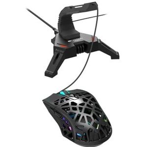 Canyon Gaming Mouse Bungee WH100 2-in-1 4xUSB Black/Red LED