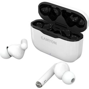 Canyon CNE-CBTHS3W Hoofdtelefoon - In-ear - Bluetooth 5.0 - Wit
