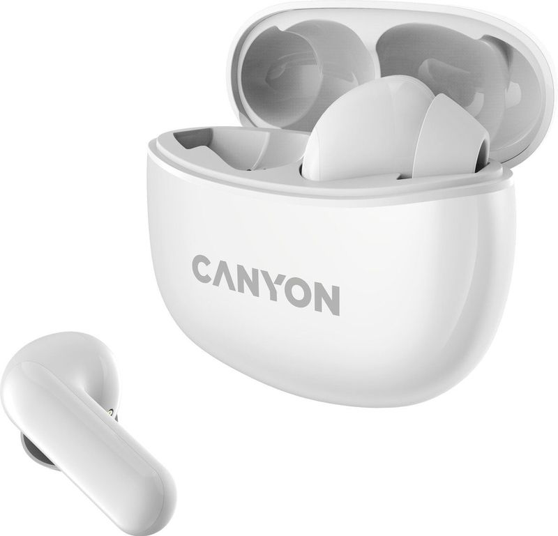 Canyon - TWS-5 - Koptelefoon - Wit - Draadloos - Bluetooth 5.3