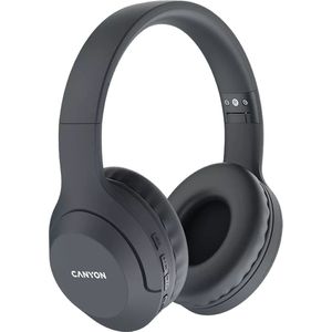 Canyon Bluetooth-hoofdtelefoon BTHS-3 (Geen ruisonderdrukking, 15 h, Draadloze, Bedraad), Koptelefoon, Grijs