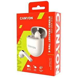 CANYON Casque Bluetooth TWS-6 Beige