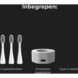AENO - DB1S - Sonische Tandenborstel - Wit - 12 Reinigingsstanden