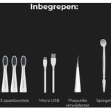 AENO DB8 - Elektrische Tandenborstel - Wit - 3 Opzetborstels - 100 Dagen Zonder Opladen