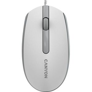Canyon - M-10 - Bedrade Muis - Wit Grijs - Optische Precisie