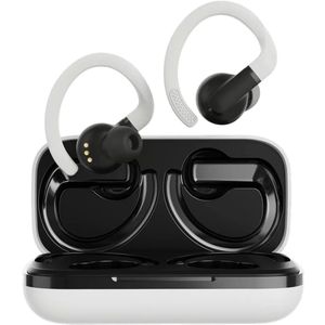 Canyon Bluetooth koptelefoon OnRun 11 Sport In-Ear/BT5.4 wit detailhandel (7.50 h, Draadloze), Koptelefoon, Grijs, Wit