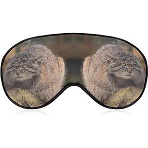 Pallas Kat Slaap Oogmasker voor Mannen Vrouwen Tieners, Nachtslaap Oogschaduw Cover & Blinddoek, Blokkeer Licht, Zacht Comfort voor Reizen Yoga Nap