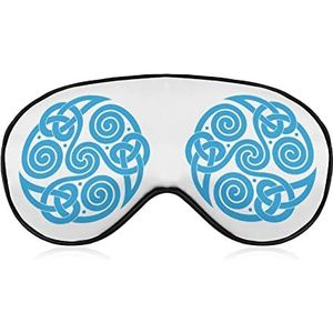 Viking Scandinavische ronde cirkel slaap oogmasker voor mannen vrouwen tieners kinderen, nacht slaap oogschaduw cover & blinddoek, blokkeer licht, zacht comfort voor reizen yoga dutje