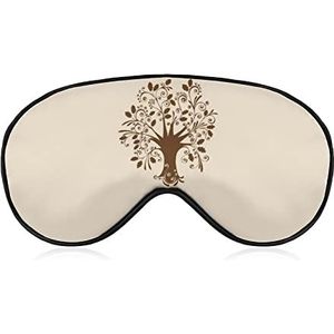 Scandinavisch World Life Boom Slaap Oogmasker voor Mannen Vrouwen Tieners Kinderen, Nachtslaap Oogschaduw Cover & Blinddoek, Blokkeer Licht, Zacht Comfort voor Reizen Yoga Nap