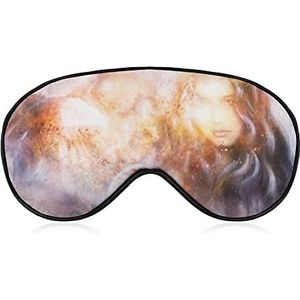 Godin Vrouw Eagles Vuur Slaap Oogmasker voor Mannen Vrouwen Tieners Kinderen, Nachtslaap Oogschaduw Cover & Blinddoek, Blokkeer Licht, Zacht Comfort voor Reizen Yoga Nap