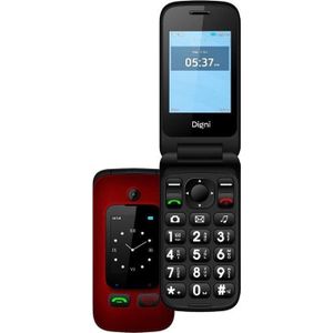 eSTAR - Digni Flip - Mobiele Telefoon - Rood - Zwart