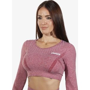 FORZA - NAADLOZE CROP TOP - FLAMINGO PINK