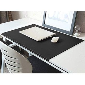 Luxe PU-lederen bureau-onderlegger met randbescherming, multifunctionele, waterdichte bureau-onderlegger, ultradun, antislip, muismat