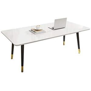 Exquise CS-Qing-Desk Grote banktafel, massief houten salontafel Kantoor Woonkamer Restaurant Eettafel Bank Bijzettafel, 80 * 40 * 50 cm, wit (maat: A, kleur: 80 * 40 * 50 cm)