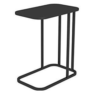 Exquise CS-Qing-Desk smeedijzeren salontafel, rechthoekige banktafel thuis woonkamer slaapkamer dienblad tafel multifunctioneel laptopbureau (afmetingen: 50 * 30 * 58CM, kleur: zwart)