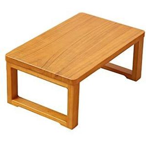 Exquise CS-Qing-Desk Opvouwbare kleine salontafel, massief houten bijzettafel Thuis Slaapkamer Balkon Bureau Vrije tijd Leestafel Bespaar ruimte (afmetingen: 50 * 40 * 30CM, Kleur: C)