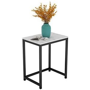 Exquise CS-Qing-Desk marmeren salontafel, enkellaags metalen banktafel multifunctionele consoletafel thuis woonkamer gang hoektafel (afmetingen: 43 * 31 * 51CM, kleur: A)