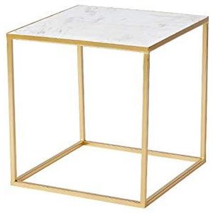 Exquise CS-Qing-Desk marmeren salontafel, groot oppervlak vierkante banktafel woonkamer slaapkamer boek kamer balkon vrije tijd salontafel (afmetingen: 40 * 40 * 42CM, kleur: C)