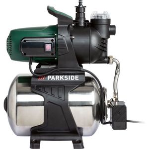 PARKSIDE® Waterpomp - Vermogen: 1300 W - Werkdruk: max. 4,5 bar - Ketelinhoud: 24 L - Voor automatische watervoorziening met tapwater - Ideaal voor grote percelen met grote hoogteverschillen - 24 liter RVS tank