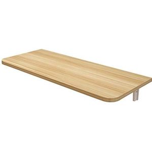 DangLeKJ Wandgemonteerde klaptafel, eettafel, multifunctioneel laptopbureau, 50 kg capaciteit ruimtebesparend voor kantoor, slaapkamer, keuken (kleur: houtkleur, maat: 50 x 40 cm)