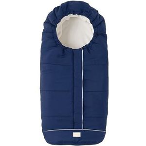 Nuvita 9545 Junior City Universele voetenzak voor kinderwagens, perfect voor kinderen van 6 tot 36 maanden (100 cm), fluwelen stof en maximaal comfort voor je baby tot -10 °C, blauw