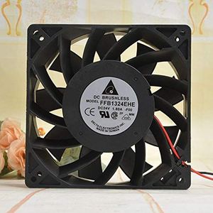 For original Delta FFB1324EHE-F00 12738 127MM 24V 1.80A 2-wire Large air volume cooling fan