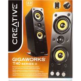 Creative Labs - GigaWorks T40 Series II - 2.0 Speakers - Zwart - Hoogwaardige Componenten