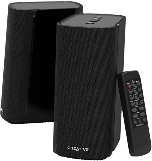 Creative T100 - HiFi-Desktopluidsprekers - Zwart - Bluetooth 5.0