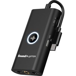 Creative Sound Blaster G3 USB Geluidskaart (USB-C), Geluidskaart, Zwart