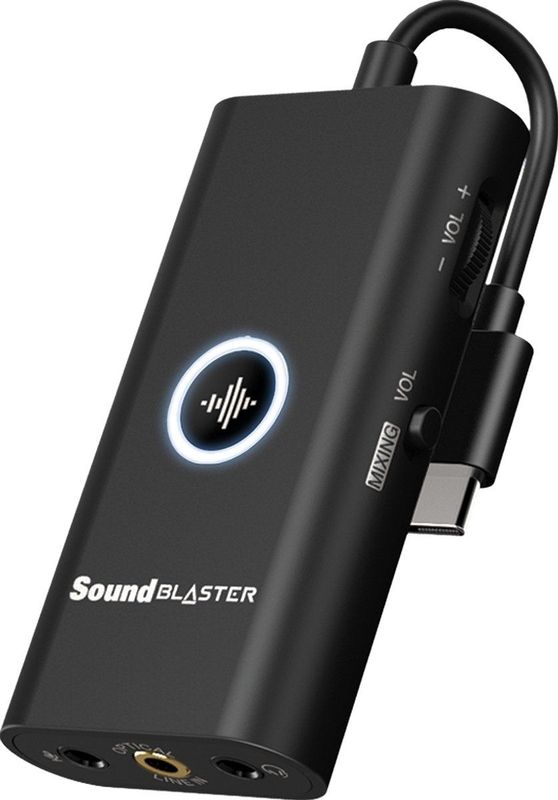 Sound Blaster - G3 - Console Gaming DAC - Zwart - Draagbare USB-C Amp