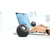 Creative - Pebble V3 - Luidspreker - Zwart - Bluetooth 5.3, AUX, USB-C