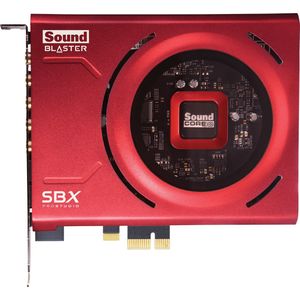 Creative Sound Blaster Z SE PCI-Express 24bit/192kHz, Hi-res interne geluidskaart en DAC, 116 dB SNR, ASIO, 600 Ohm hoofdtelefoonversterker, microfoon EQ, afzonderlijke 5.1/virtuele 7.1, Dolby Digital Live, DTS