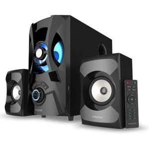 Creative - E2900 - 2.1 Luidsprekers - Zwart - Bluetooth - USB - SD-kaart