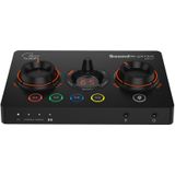 Creative Sound Blaster GC7 Gamestreaming USB-DAC en verstrerker met programmeerbare knoppen en Super X-Fi (zwart)