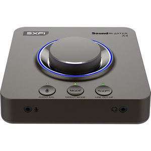 Creative - Sound Blaster X4 - Hi-Res USB-DAC en Versterker - 7.1 Surround - Voor PC en Mac