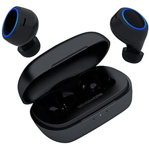 Creative Sensemore Air True Wireless zweetbestendige In-ear hoofdtelefoon met Sensemore-technologie, omgevingsmodus, actieve ruisonderdrukking, viervoudige microfoon, Bluetooth 5.2, batterijduur van