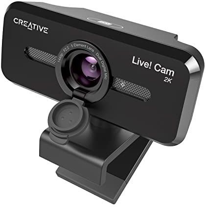 Creative Live! Cam Sync V3 - 2K QHD webcam met 4x digitale zoom en ingebouwde microfoons (zwart)