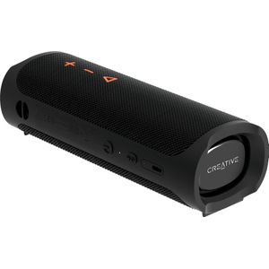 Creative MUVO Go dragbaare luidspreker - IPX7 waterdicht, Bluetooth 5.3, tot 18 uur batterijduur (zwart)