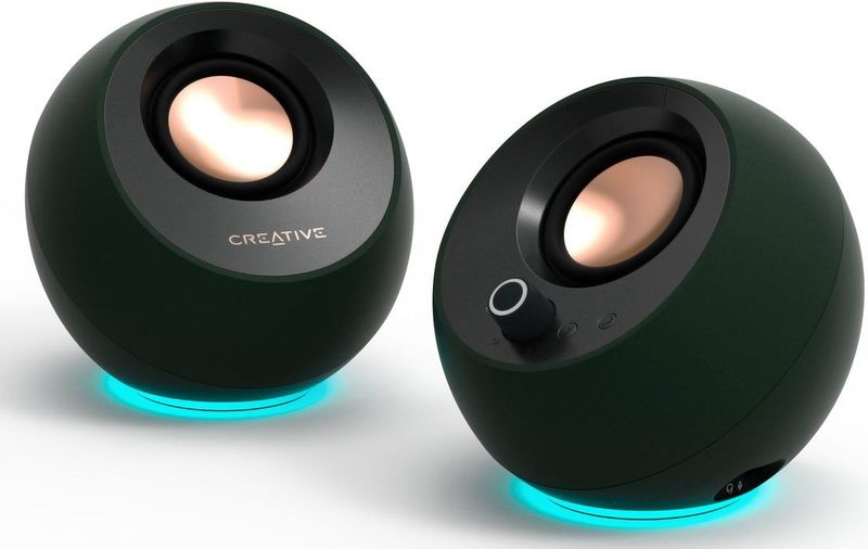 Creative Pebble Pro Luidspreker voor PC en laptops (Donkergroen)